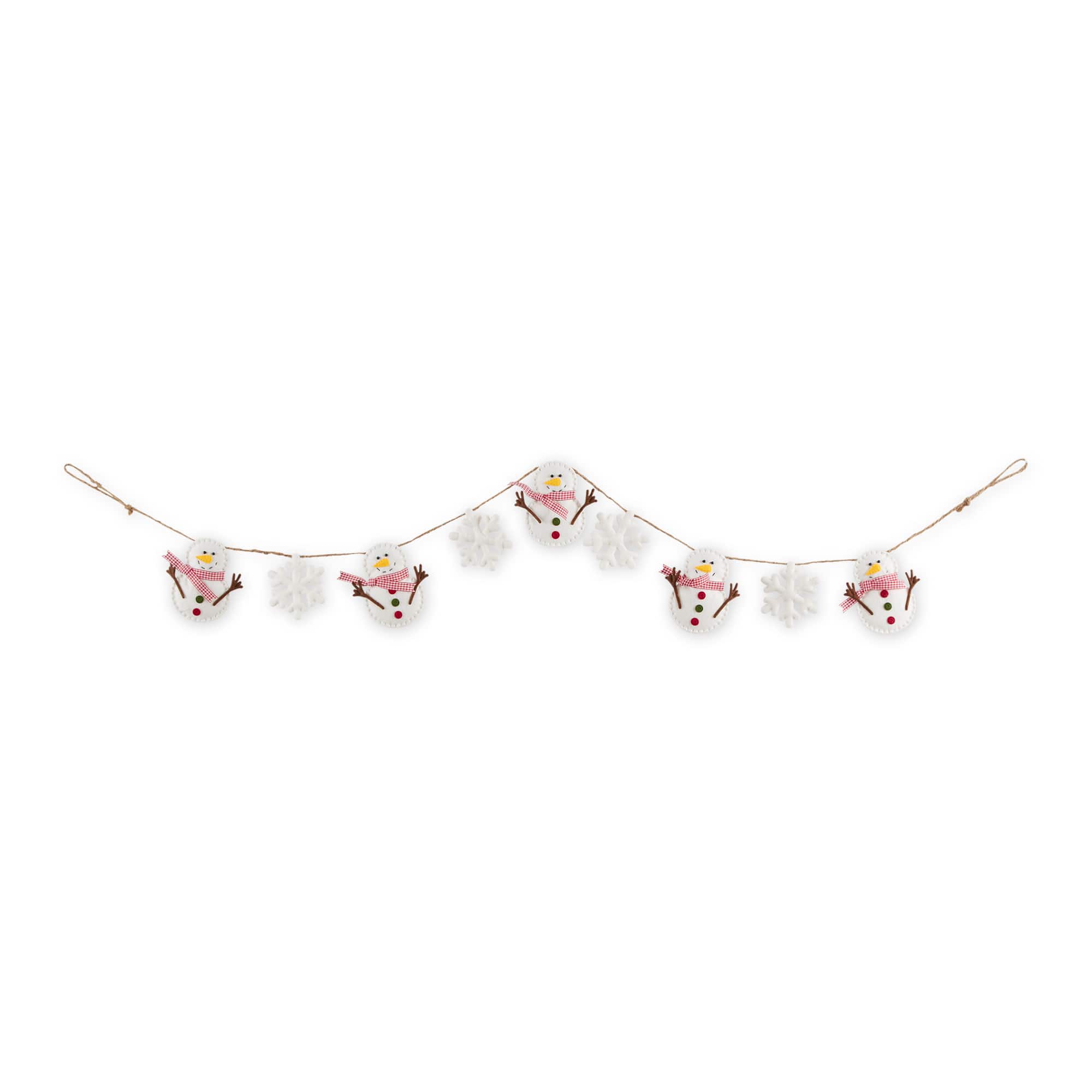 DII® 4.9ft. Snowman & Snowflake Garland